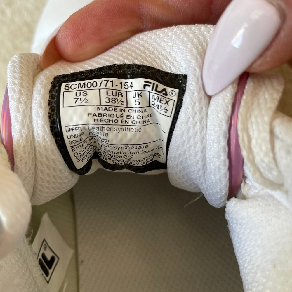 FILA Panache White/Pink Sneakers Women's Size US 7.5 - Picture 13 of 16